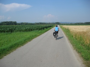 Riding through the countryside